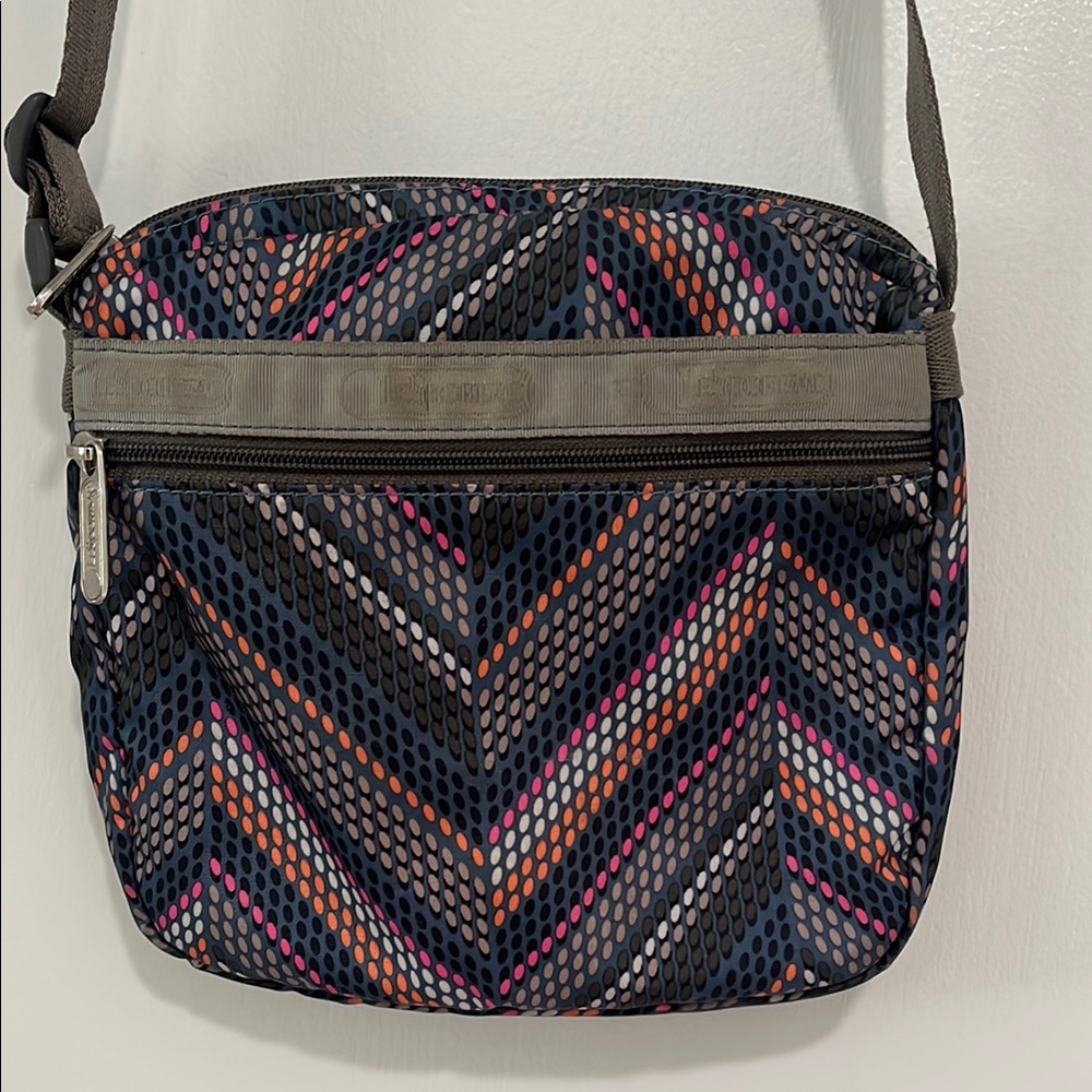 Lesportsac Multicolor Chevron Crossbody Bag
